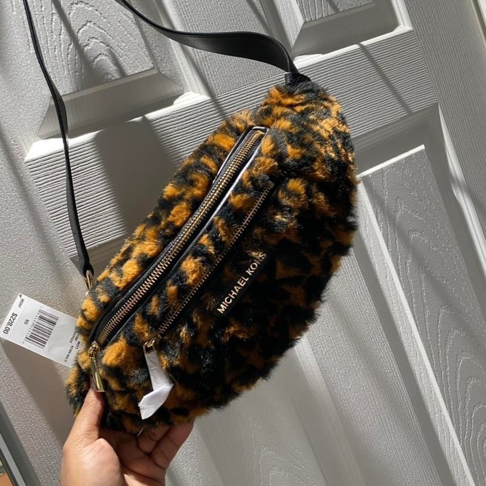 Michael‎ Kors Leopard Print Faux Fur Belt Bag Unused